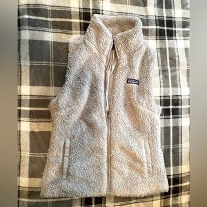 Patagonia Vest Womens Size S Gray Full Zip Pockets Sherpa Fleece